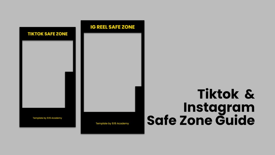 Download Tiktok & Instagram Safe Zones Templates digital product by 9